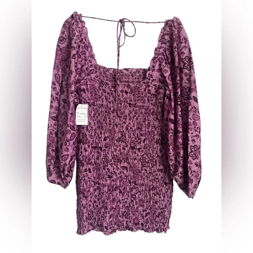 Free People Smock To Me Mini Dress
